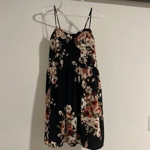 Xhilaration Black Flower Dress. Size XL.